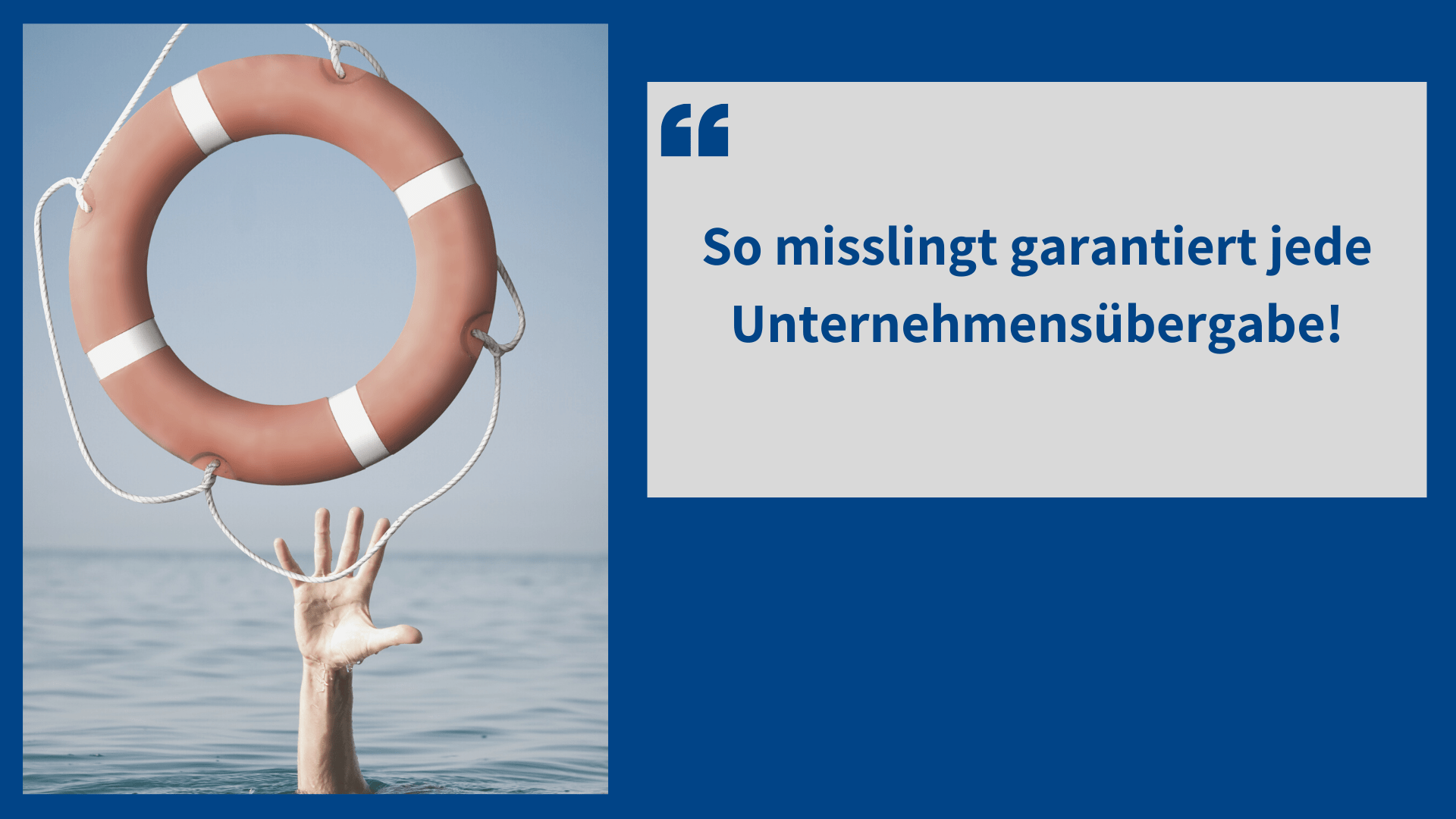 So misslingt garantiert jede Unternehmensübergabe!